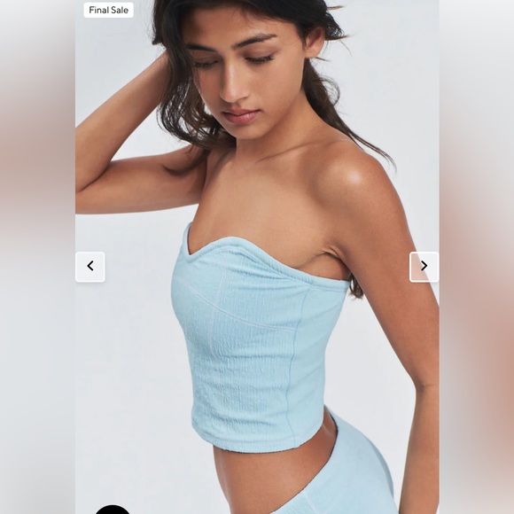 Frankie’s Bikinis Rodeo Strapless Top- Sz Medium - Picture 2 of 6